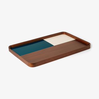 French home decor accessories Sicilia tray large blue alone 2