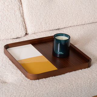 French home decor accessories Sicilia tray small yellow candle