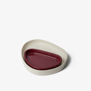 French home decor accessories ceramic tray gift idea Mars red set