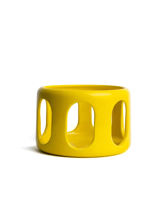 French home decor accessories fruit basket yellow front
