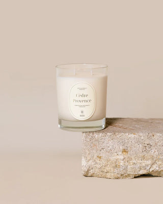 French home decor candle cedar