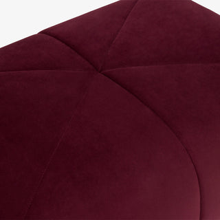 French home decor furniture chill ottoman red top