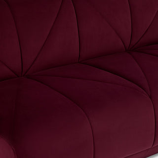 French home decor furniture sofa chill red detail